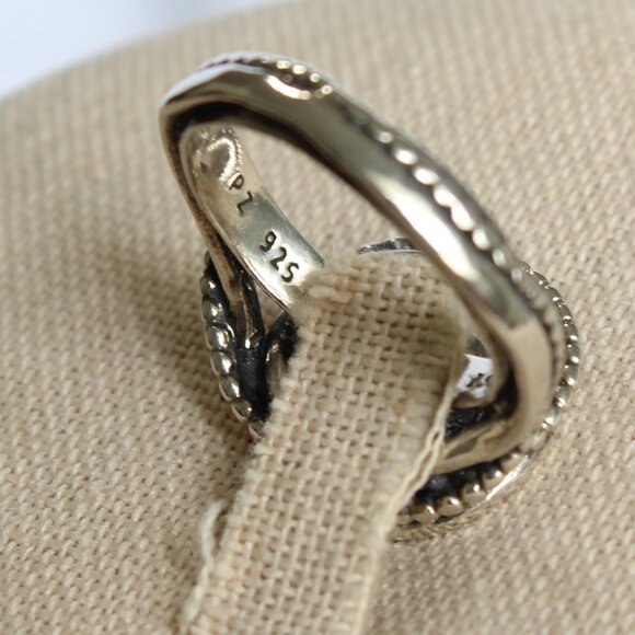 Or Paz PZ Israel Sterling Silver 925 Blue/Purple Fluorite Band Ring Size 8 - Picture 10 of 14